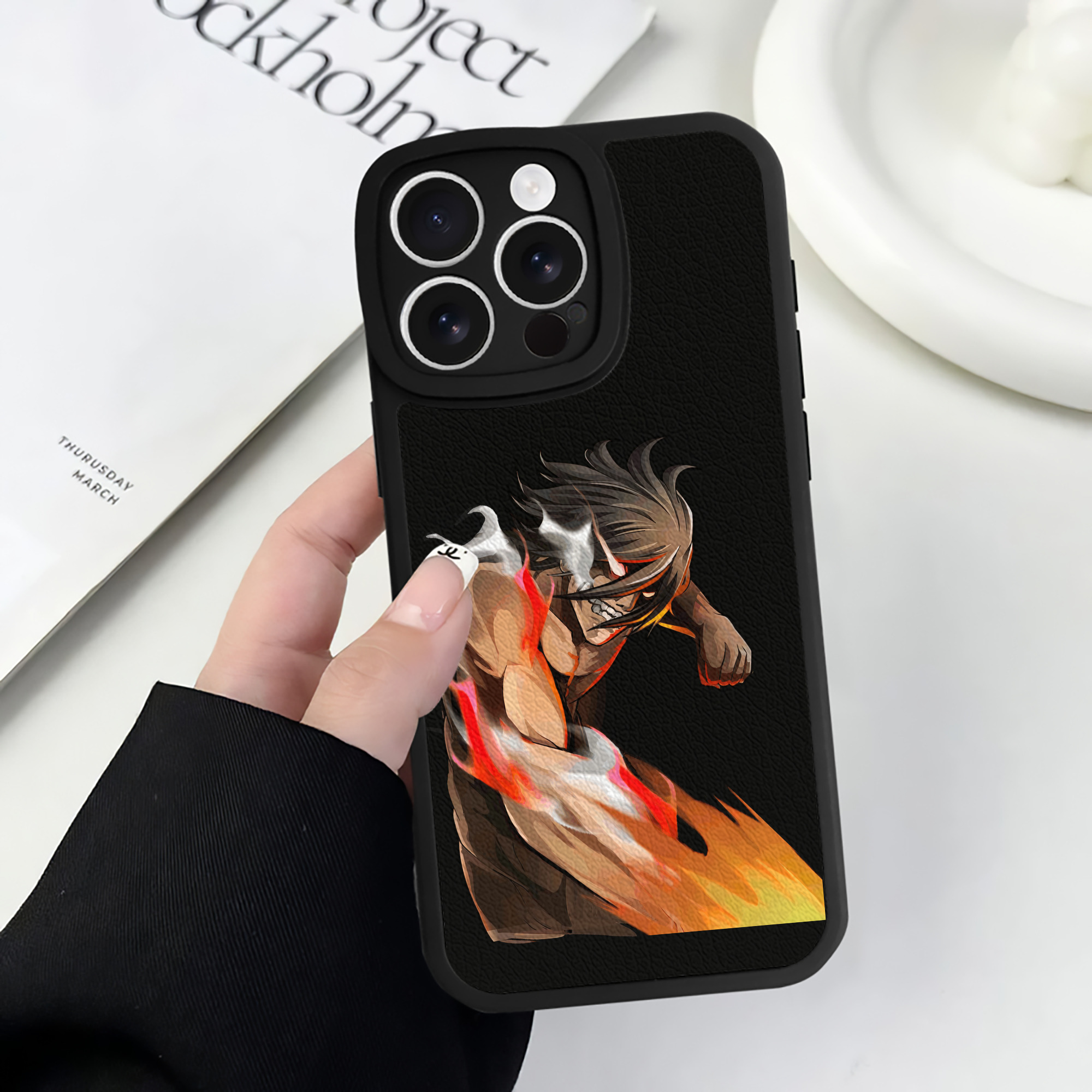 （画像用） 進撃の巨人 Attack on Titan 【iPhone 16シリーズ対応】シリコンスマホケース（レザー調） 材質：シリコン